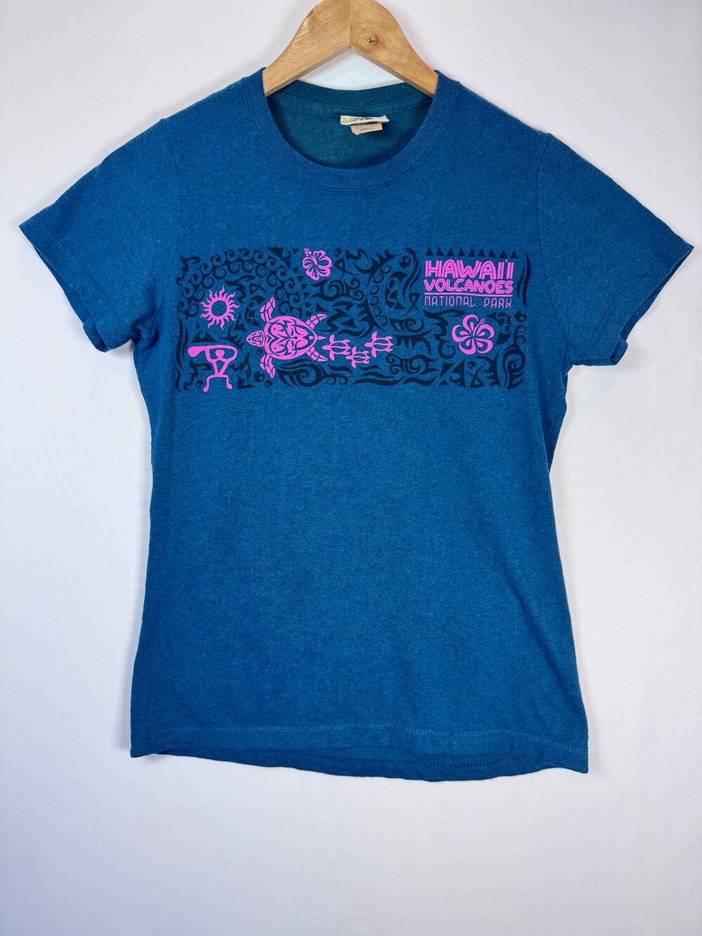 Vintage Eco Mountain T Shirt Women’s S Hawaii Volcanoes Park Turtle Graphic Tee